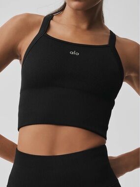 Alo Seamless Ribbed Tank Sports Bra